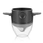 Coffee Filter Stainless Steel Easy Clean Portable Foldable Reusable Coffee Funnel Paperless Pour over Holder Coffee Dripper