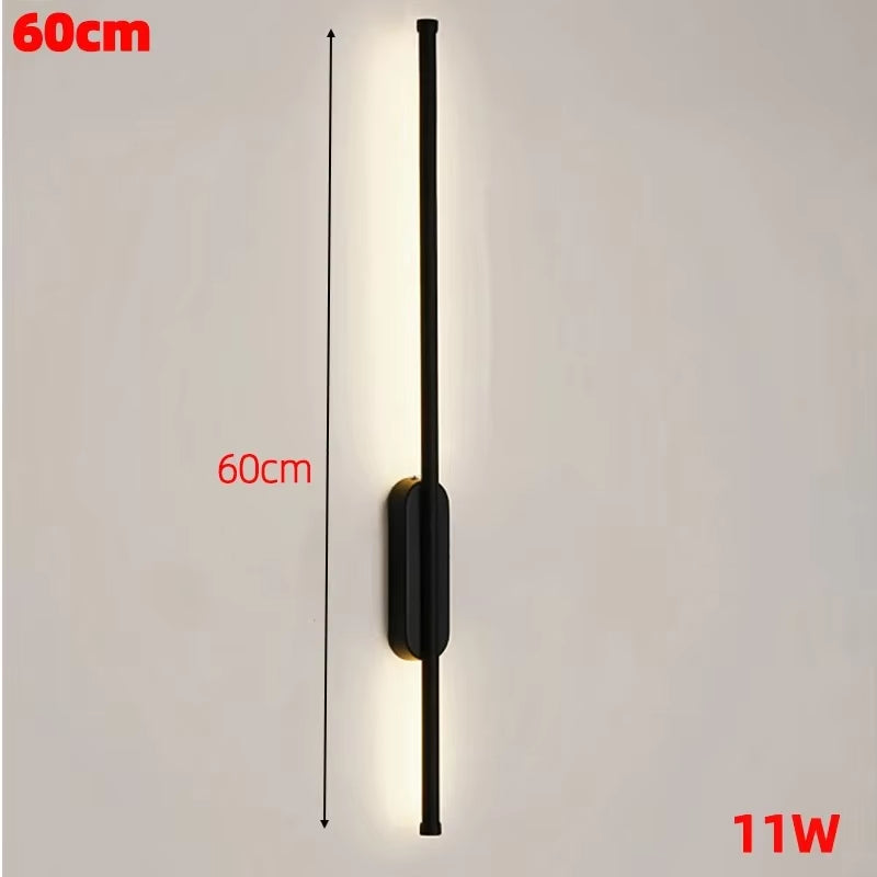 Modern Creative Strip Led Wall Lamp Minimalist Bedroom Bedside Wall Sconce Led Lights Living Room TV Sofa Background Wall Lamp